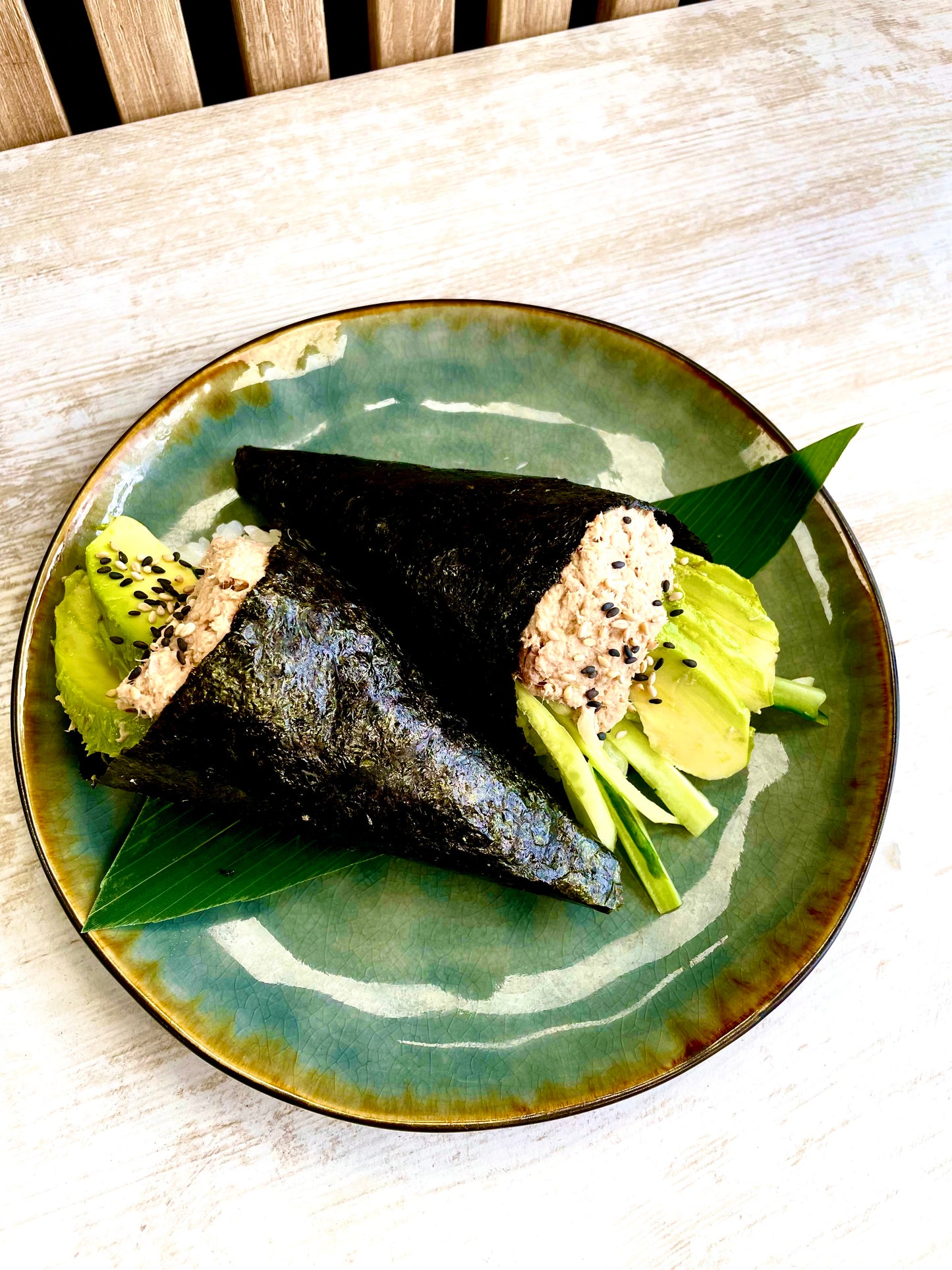 Temaki thon cuit ( 2 pieces )