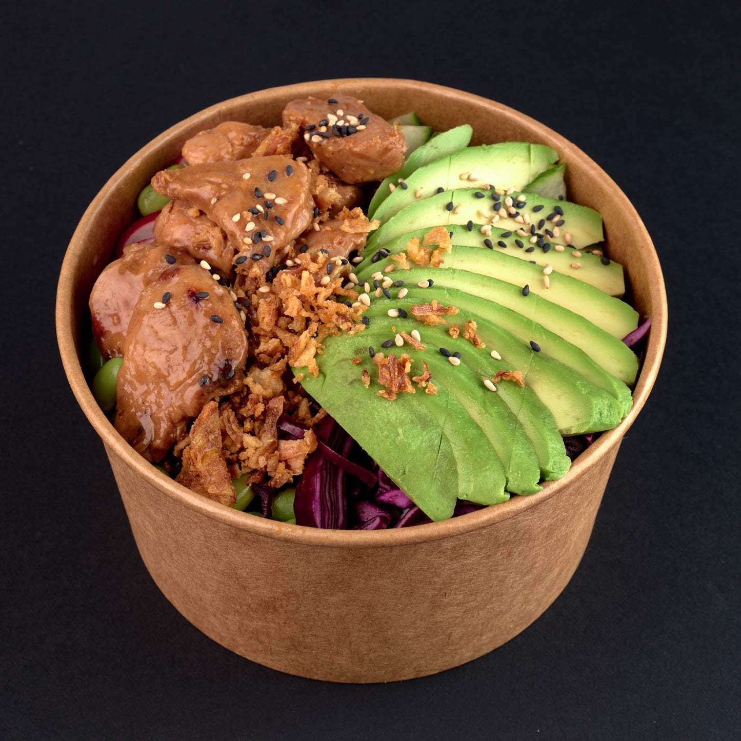 Poke bowl Poulet Yakitori